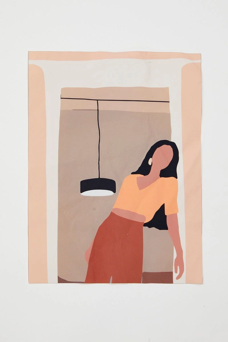 Print Girl Illustration Print A3 30Cm X 40Cm