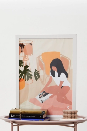 Print Girl Illustration Print A3 30Cm X 40Cm