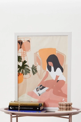 Print Girl Illustration Print A3 30Cm X 40Cm
