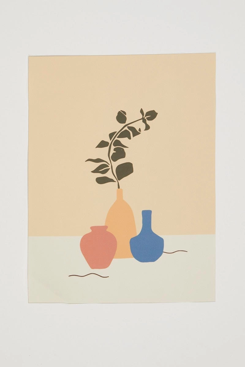Print Mixed Vases A3 Poster Print
