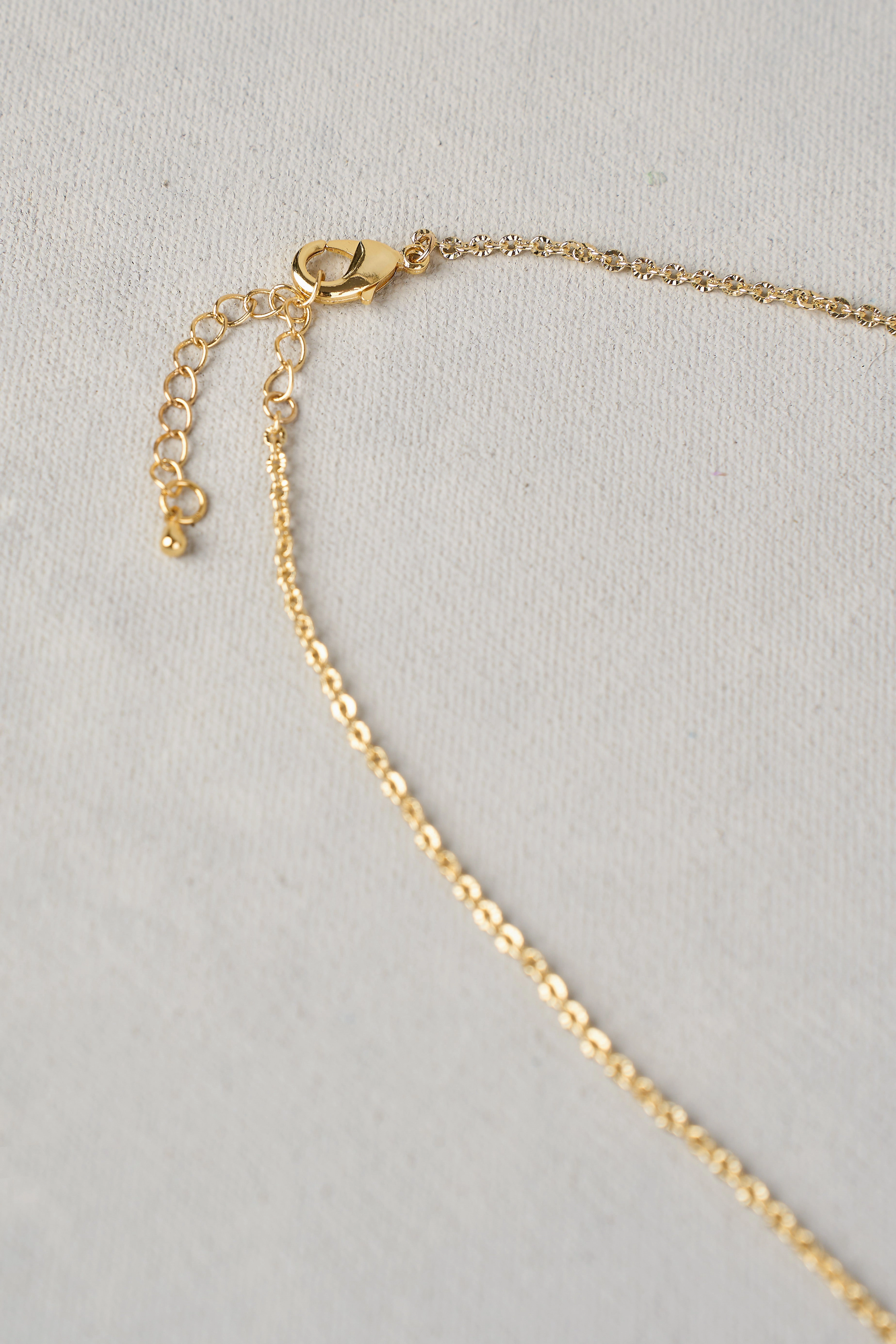 Rose Clover Necklace - Pink