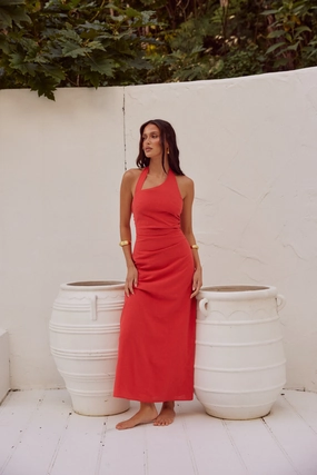 Saphira Long Midi Dress - Jaffa