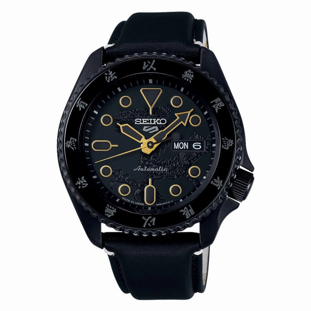 Seiko 5 Sports Bruce Lee Limited Edition SRPK39K1 ‰ÛÒ Automatic Watch. Black & Yellow Dial. 100M
