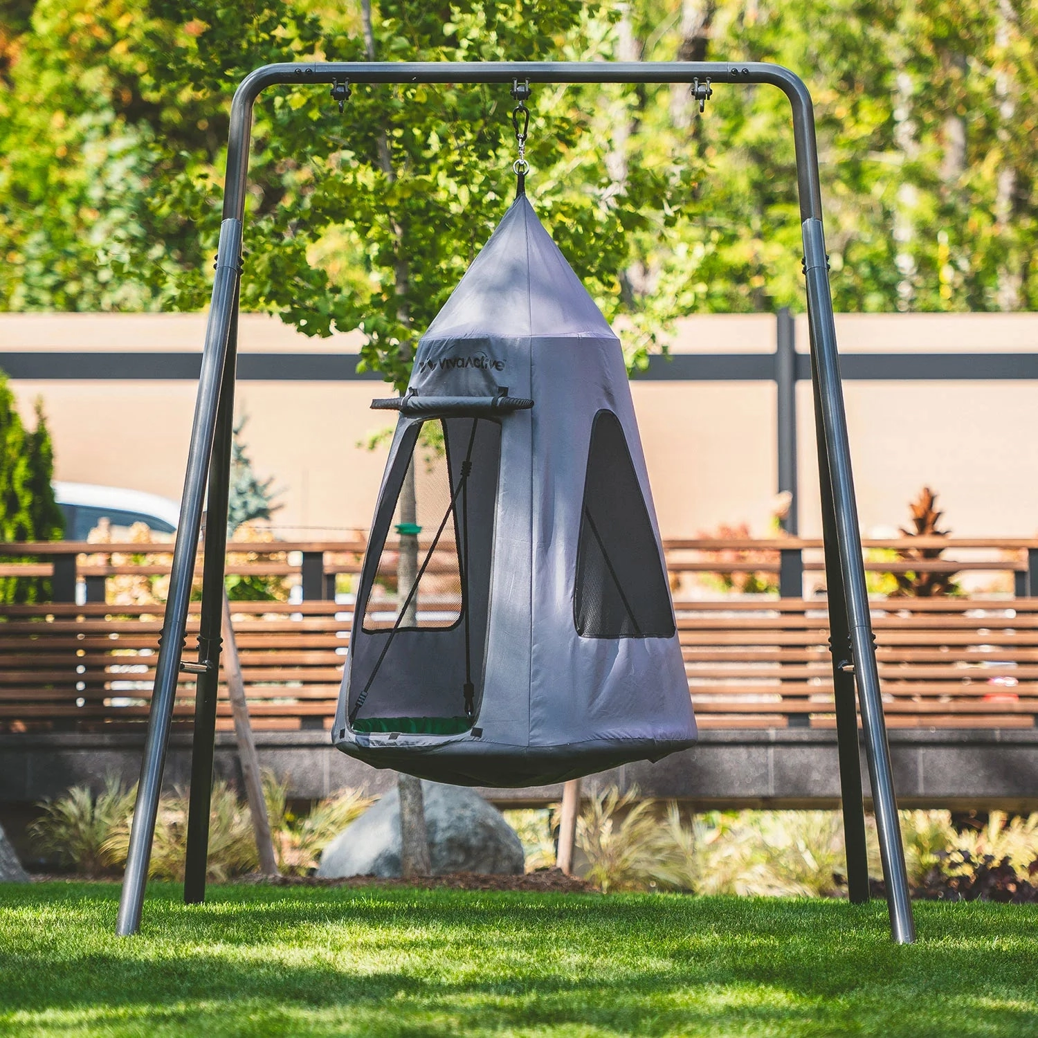 Single Swing Set With Tent Swing