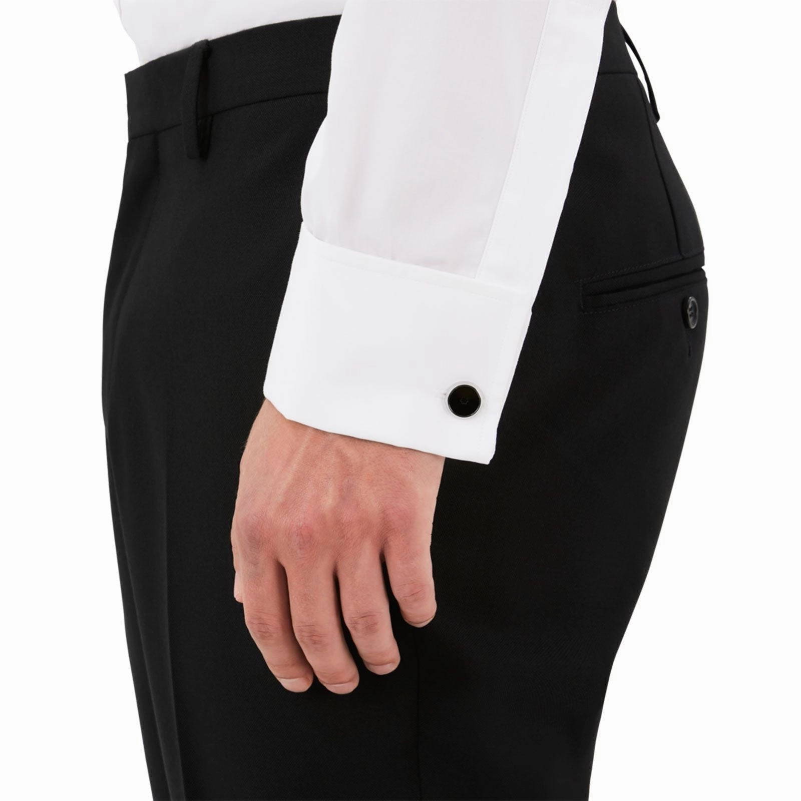 Star Cufflinks With Black Resin MB118607