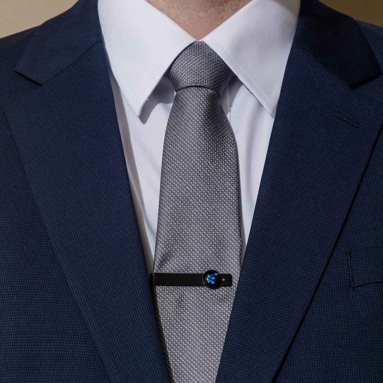 The Astral Tie Bar in Matte Black
