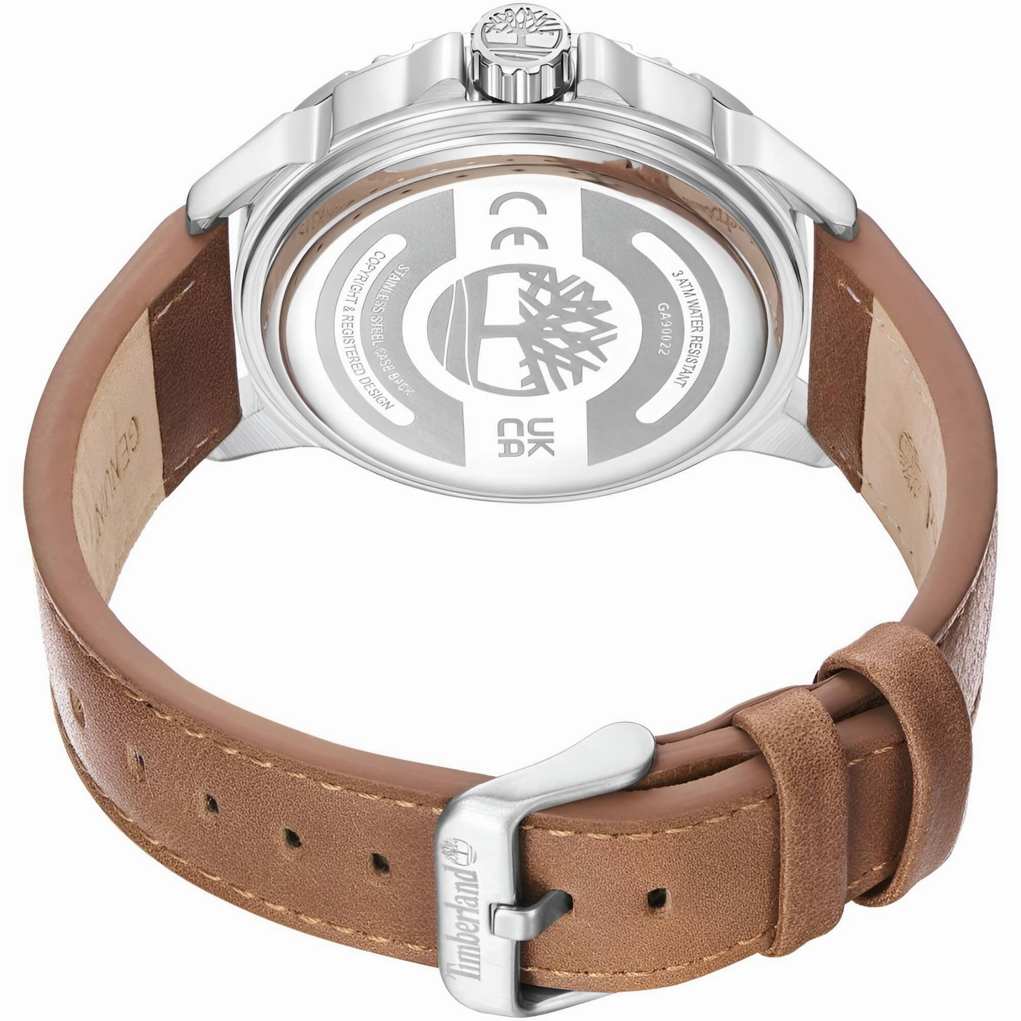 Timberland Men's Watch - Classic Blue Dial Brown Leather Strap Quartz | TDWGA9002202