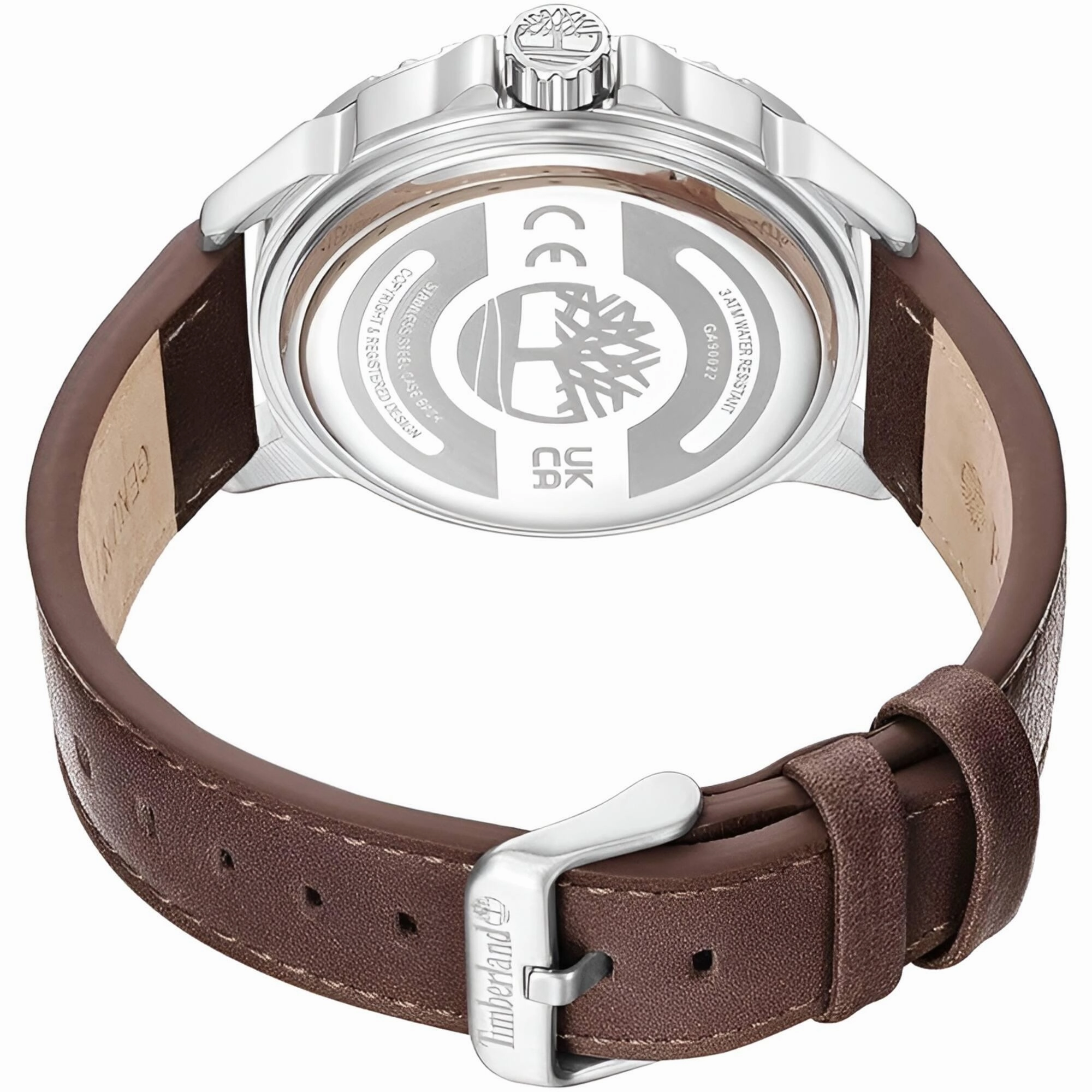 Timberland Men's Watch - Classic Brown Genuine Leather Strap Quartz | TDWGA9002201