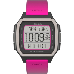 Timex Men's Watch - Command Urban Digital Dial Pink Resin Strap | TW5M29200VQ