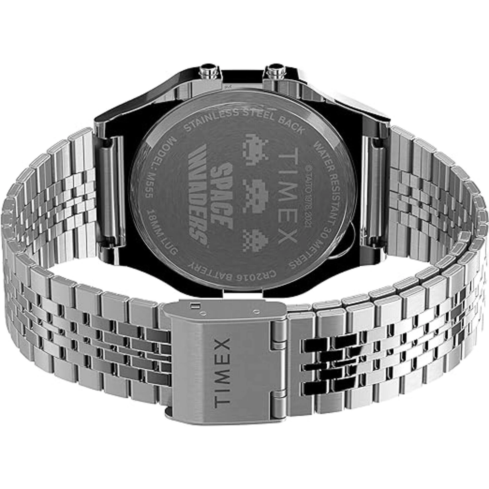 Timex Men's Watch - T80 Space Invaders Chrono Digital Dial Bracelet | TW2V30000YB