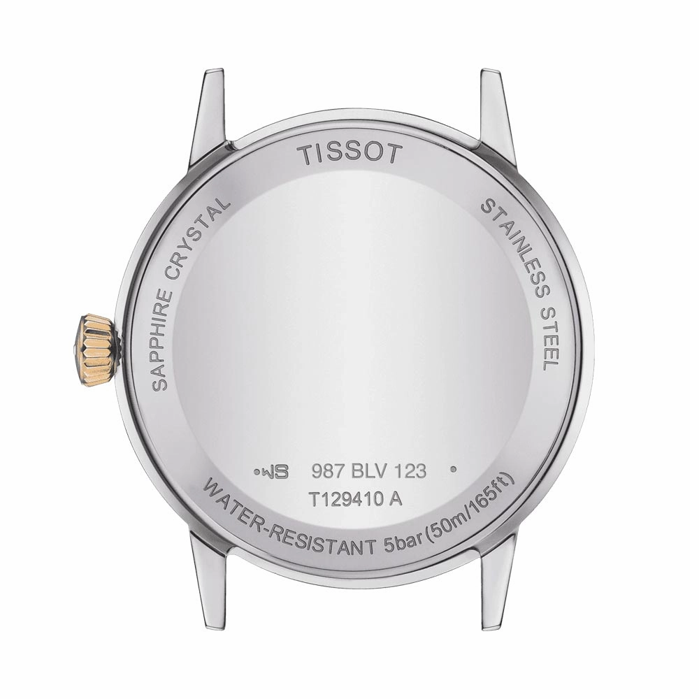Tissot Classic Dream 42mm Ivory Dial Yellow Gold PVD Steel Gents Quartz Watch T1294102626300