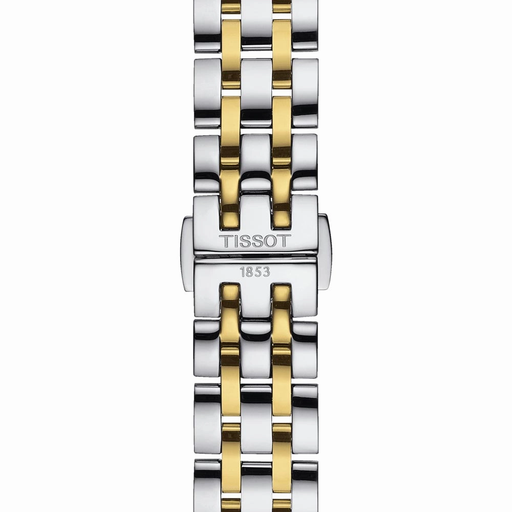 Tissot Classic Dream Lady 28mm Ivory Dial Yellow Gold PVD Steel Quartz Watch T1292102226300