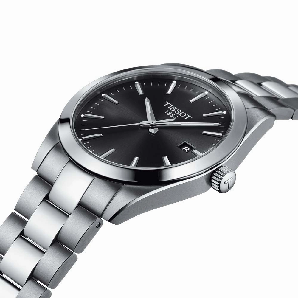 Tissot Gentleman 40mm Black Dial Gents Quartz Watch T1274101105100
