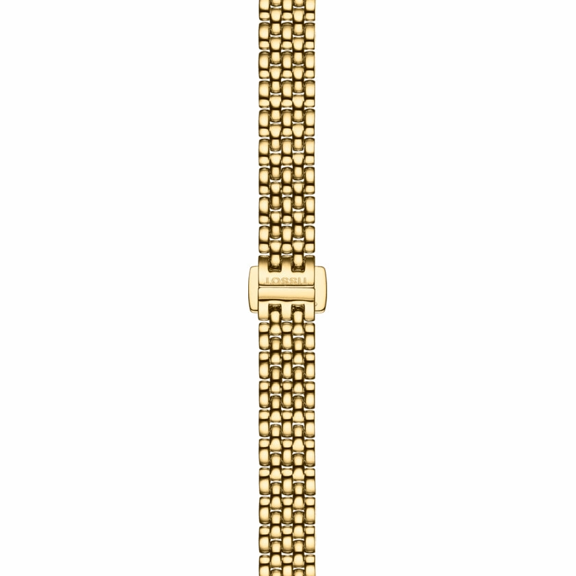 Tissot Lovely 19.5mm Silver Dial Gold PVD Steel Ladies Quartz Watch T0580093303100