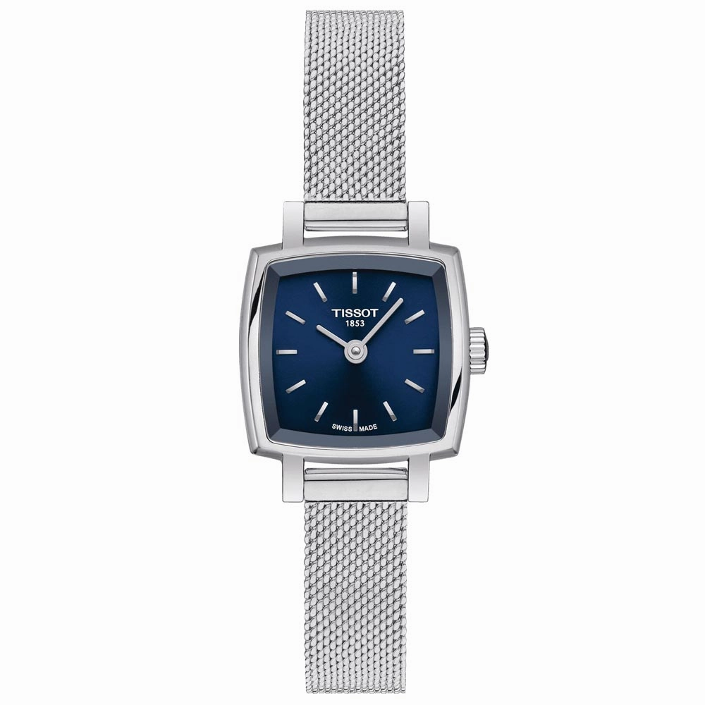 Tissot Lovely Square 20mm Blue Dial Ladies Quartz Watch T0581091104100