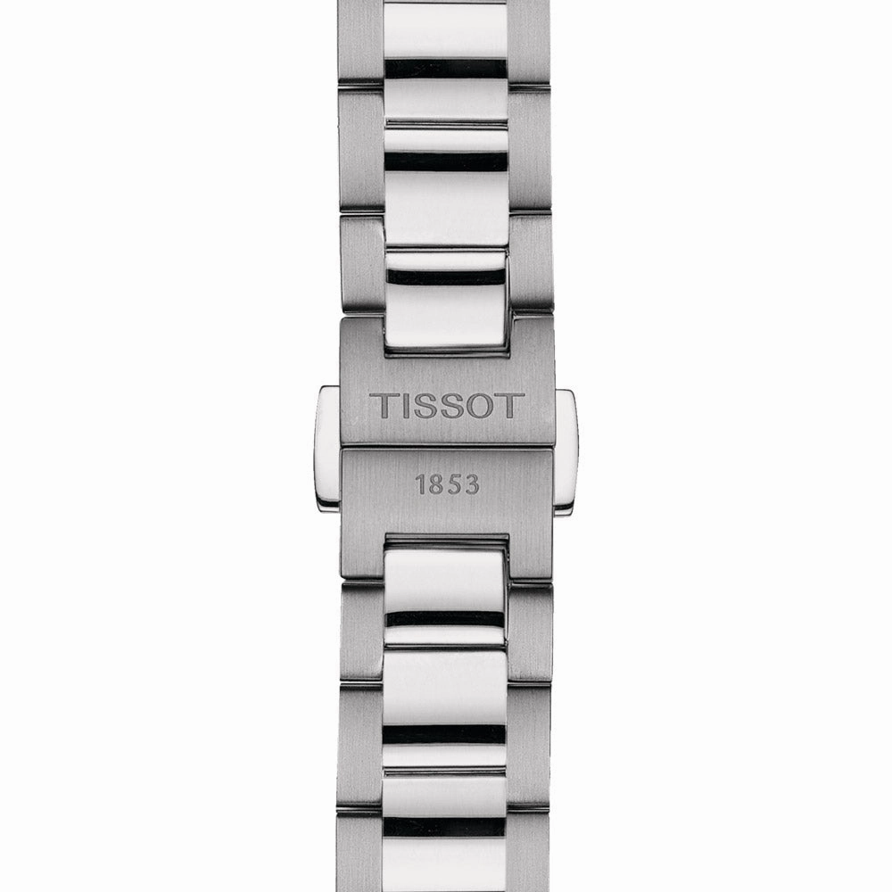 Tissot PR 100 34mm Silver Dial Gold PVD Steel Ladies Quartz Watch T1502102103100