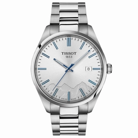 Tissot PR 100 Jungfraubahn Special Edition 40mm Silver Dial Gents Quartz Watch T1504101103100