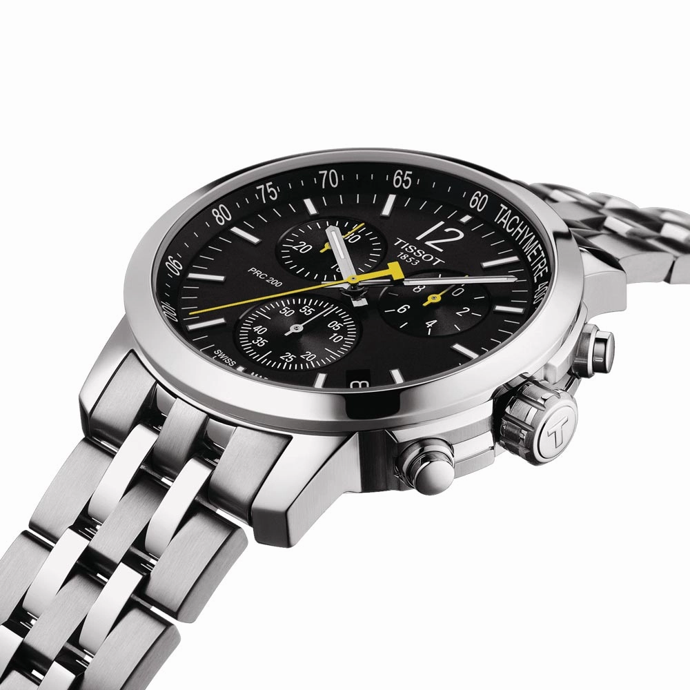Tissot PRC 200 Chronograph 43mm Black Dial Gents Quartz Watch T1144171105700