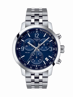Tissot PRC 200 Chronograph Watch 43mm T114.417.11.047.00