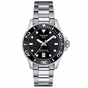 Tissot Seastar 1000 Black Dial 36mm Quartz Watch T1202101105100