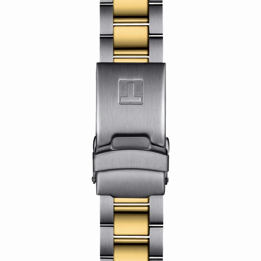 Tissot Seastar 1000 Black Dial 40mm Gold PVD Steel Gents Quartz Watch T1204102205100