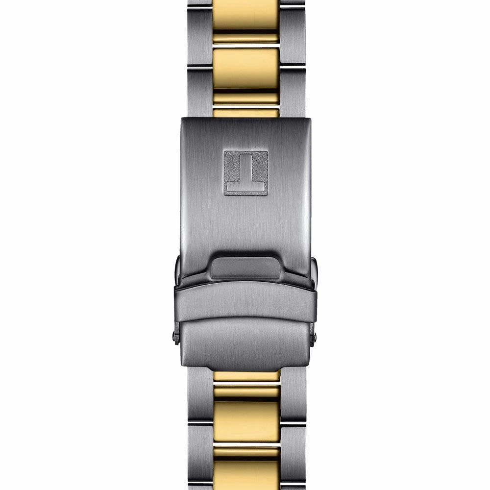 Tissot Seastar 1000 Black Dial 40mm Gold PVD Steel Gents Quartz Watch T1204102205100