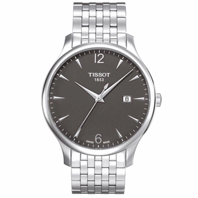 Tissot Tradition 42mm Anthracite Dial Gents Quartz Watch T0636101106700