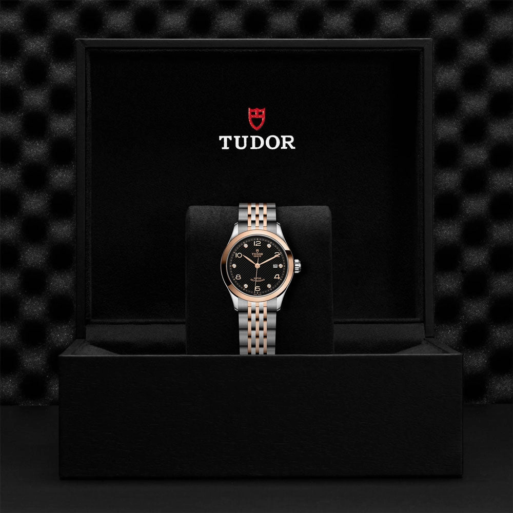 TUDOR 1926 28mm Black Dial Steel & Gold Ladies Watch M91351-0004