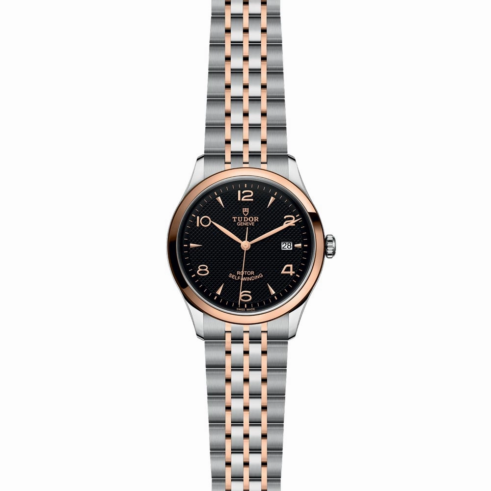 TUDOR 1926 39mm Black Dial Steel & Gold Watch M91551-0003