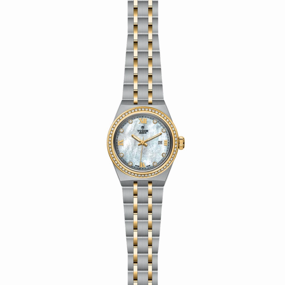 TUDOR Royal 28mm MOP Dial Steel & Gold Ladies Watch M28323-0001