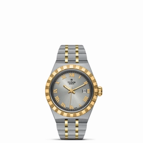 TUDOR Royal 28mm Silver Dial 18ct Gold and Steel Automatic Ladies Watch M28303-0001
