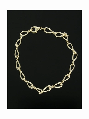 Twist Link Bracelet in 9ct Yellow Gold
