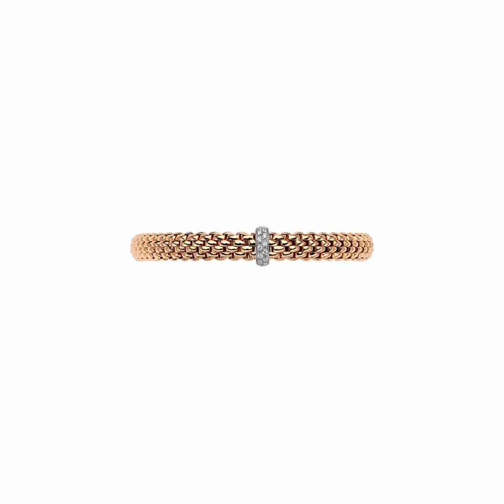 Vendome 18ct Rose & White Gold Diamond Flex'it Bracelet 56002BX_BB_R_XBX