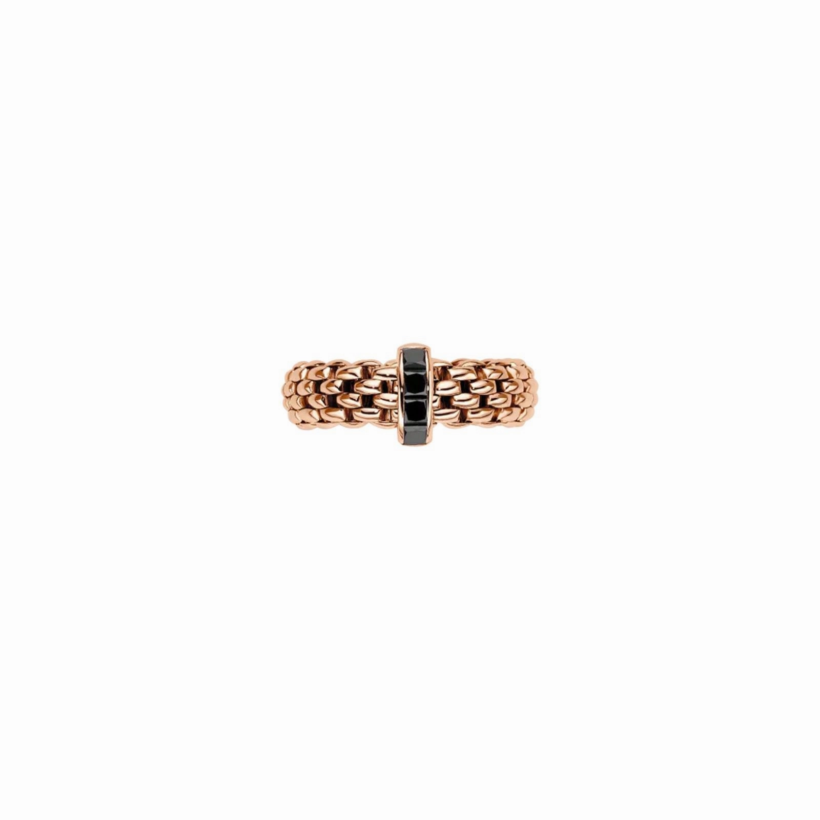 Vendome 18ct Rose Gold Black Diamond Flex'it Ring 58402AX_BN_R_XRX