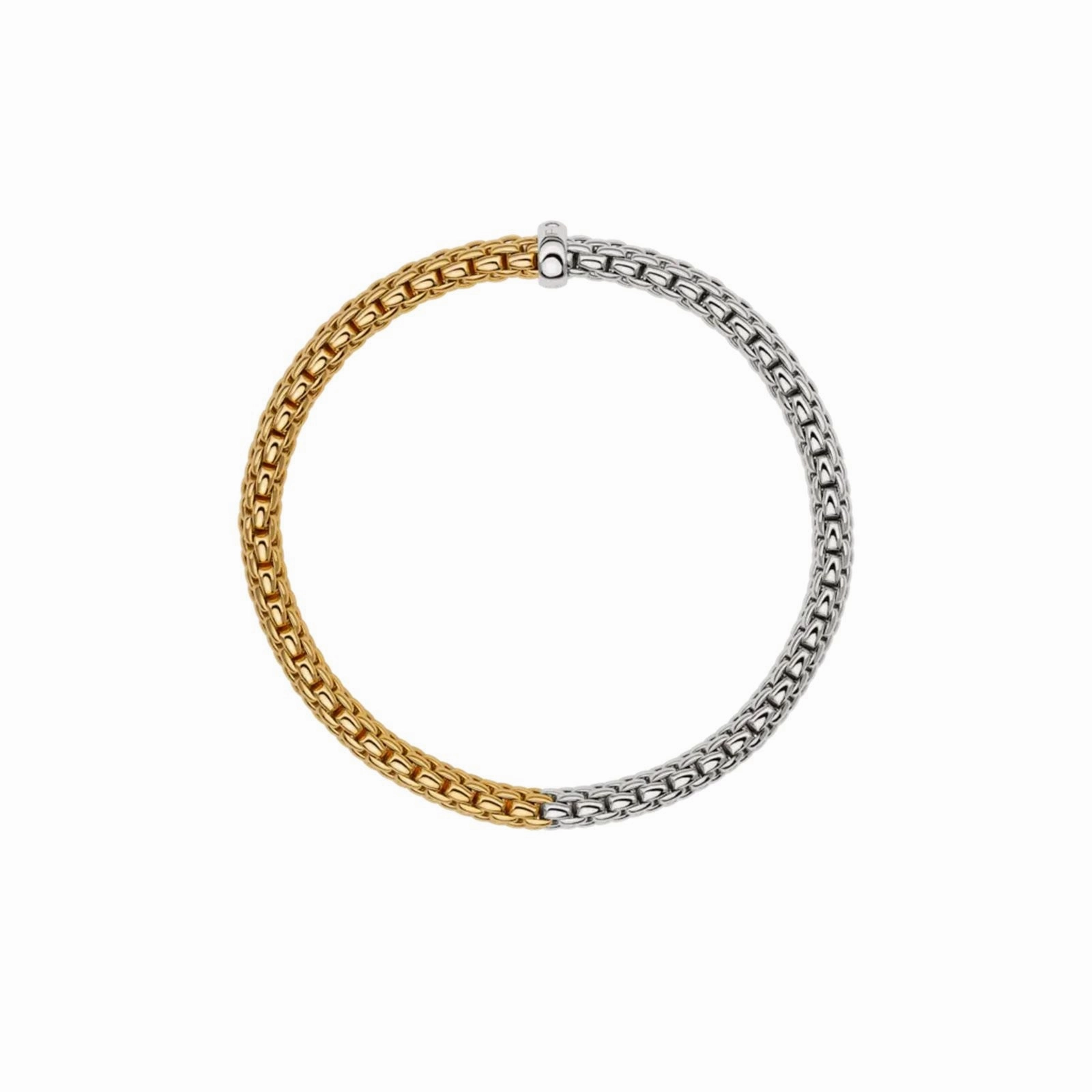 Vendome 18ct Yellow & White Gold Diamond Flex'it Bracelet 01M02B2_BB_2_XBX