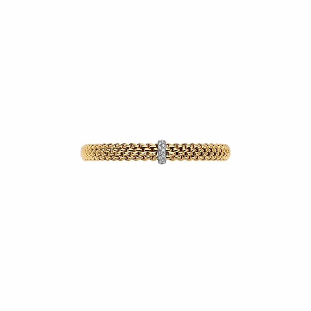 Vendome 18ct Yellow & White Gold Diamond Flex'it Bracelet 56002BX_BB_G_XBX