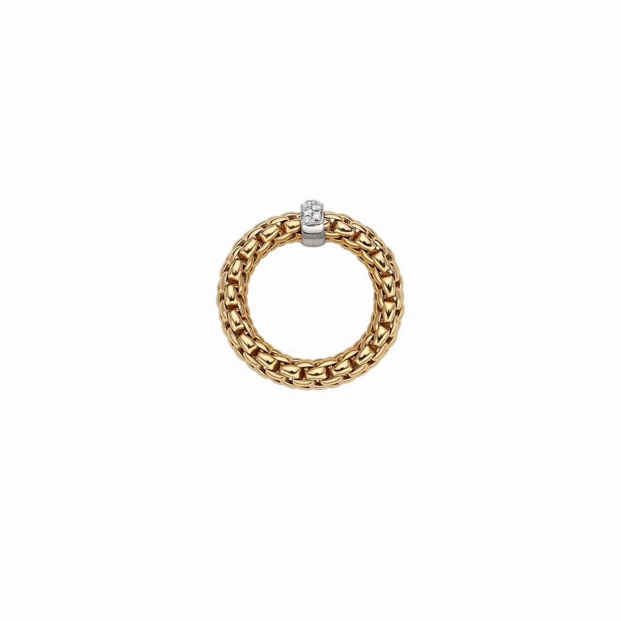 Vendome 18ct Yellow & White Gold Diamond Flex'it Ring 55902AX_BB_G