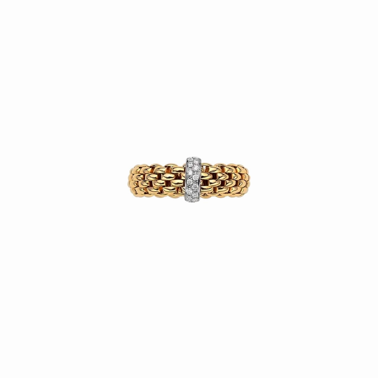 Vendome 18ct Yellow & White Gold Diamond Flex'it Ring 55902AX_BB_G