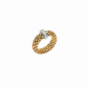 Vendome 18ct Yellow & White Gold Diamond Flex'it Ring 58402AX_BB_G