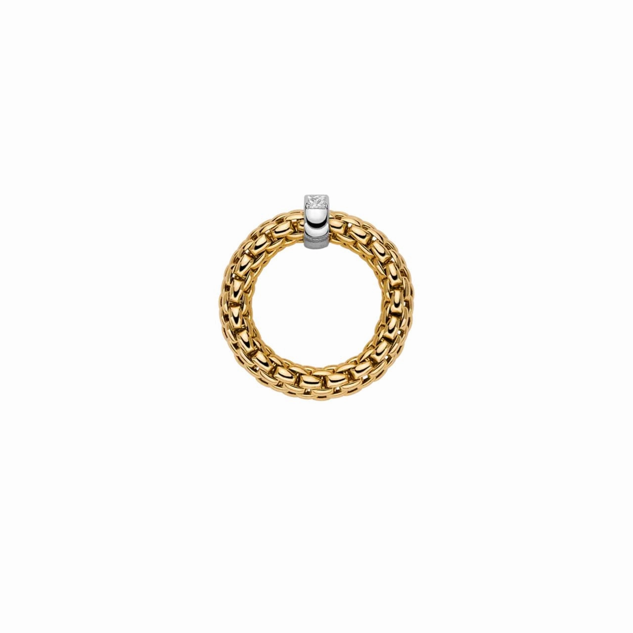 Vendome 18ct Yellow & White Gold Diamond Flex'it Ring 58402AX_BB_G