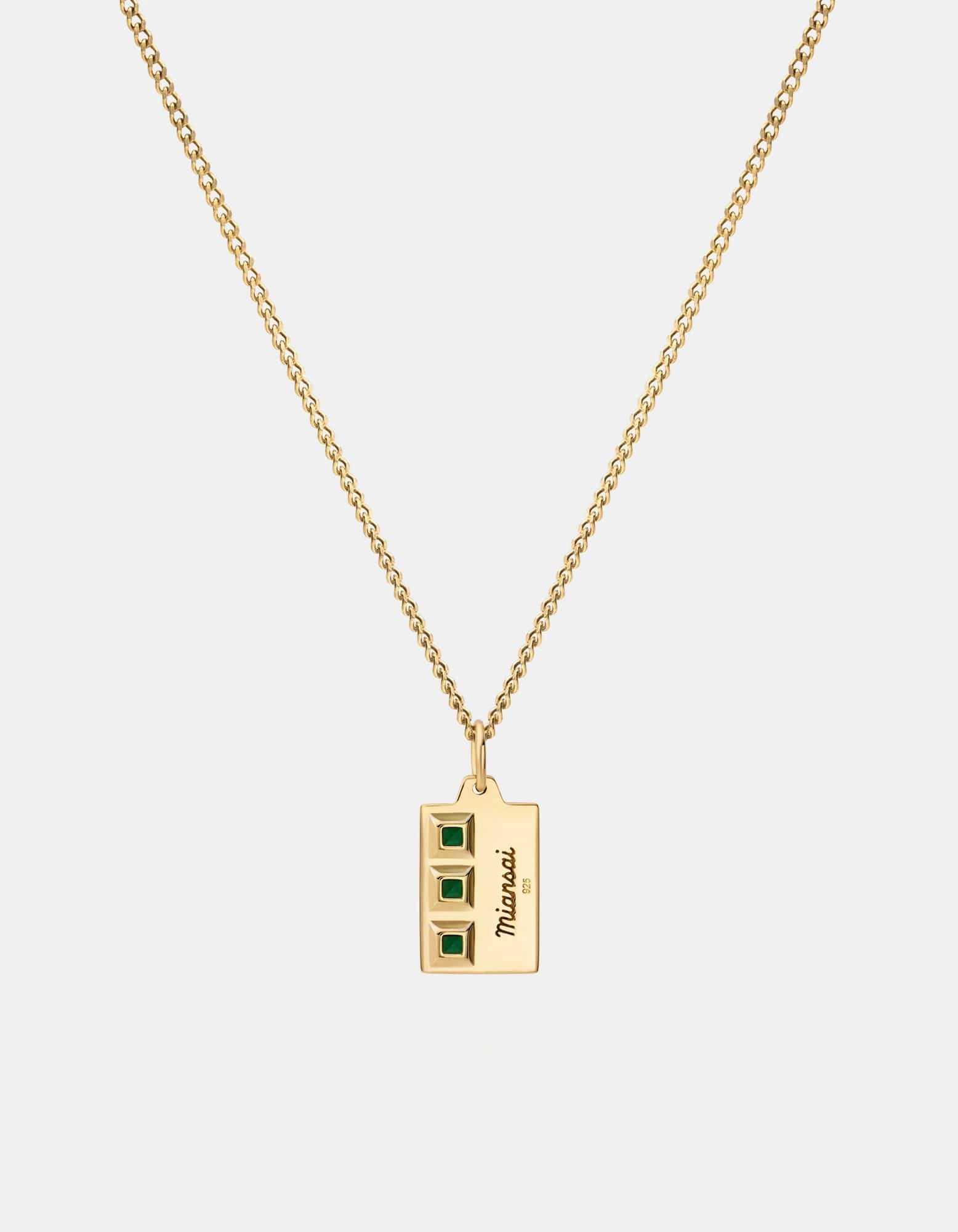 Virgil Agate Necklace, Gold Vermeil