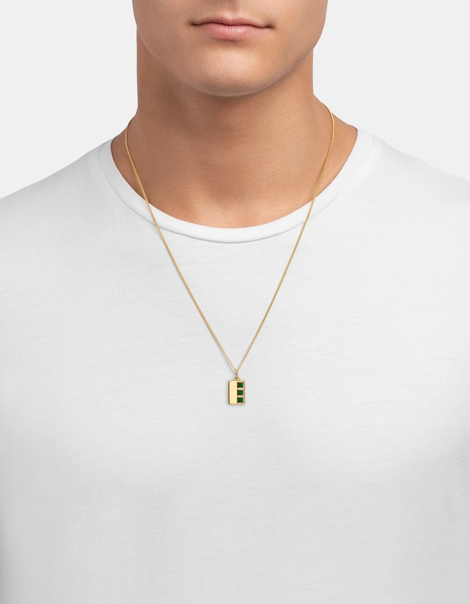 Virgil Agate Necklace, Gold Vermeil