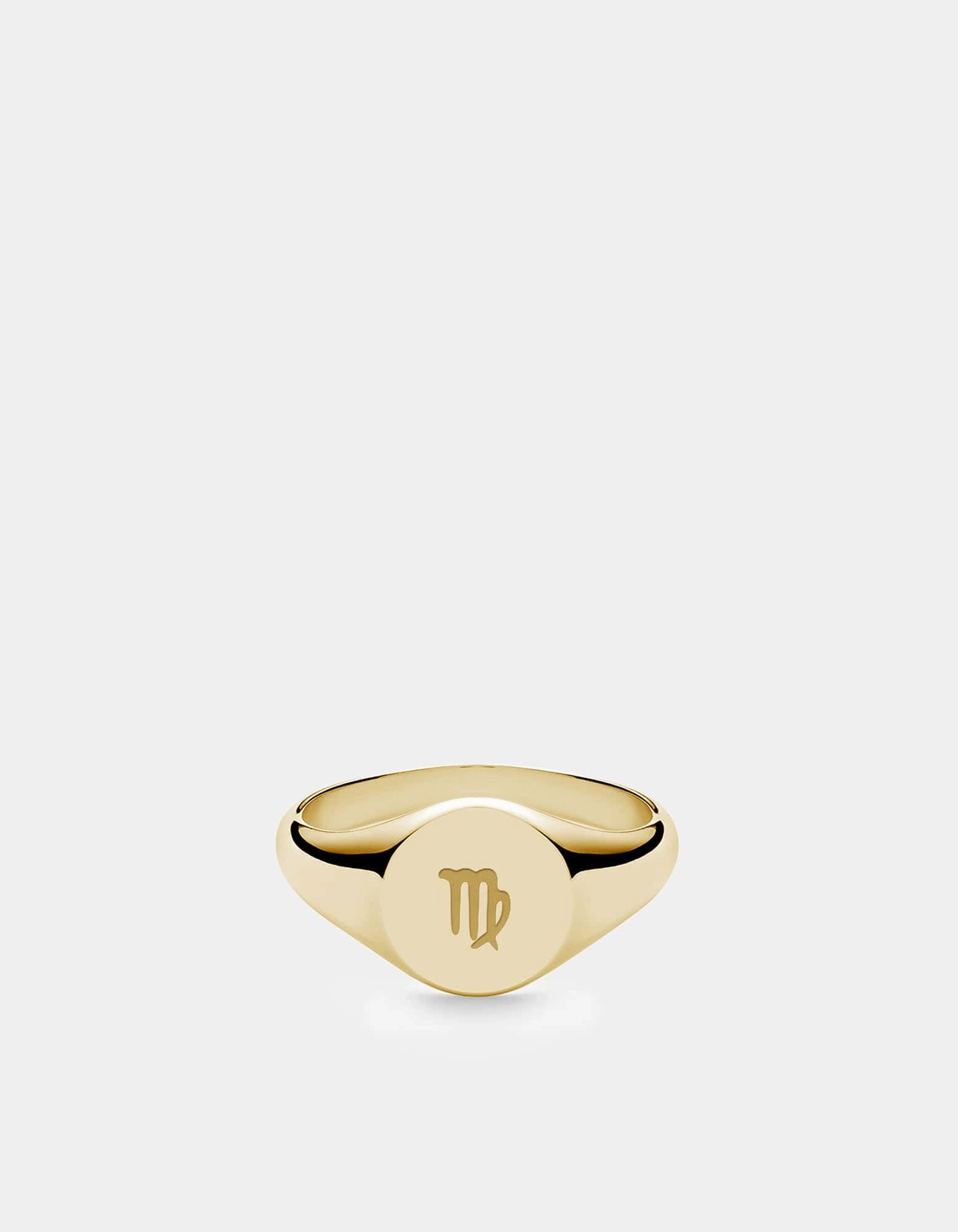 Virgo Astro Signet Ring, 14k Gold