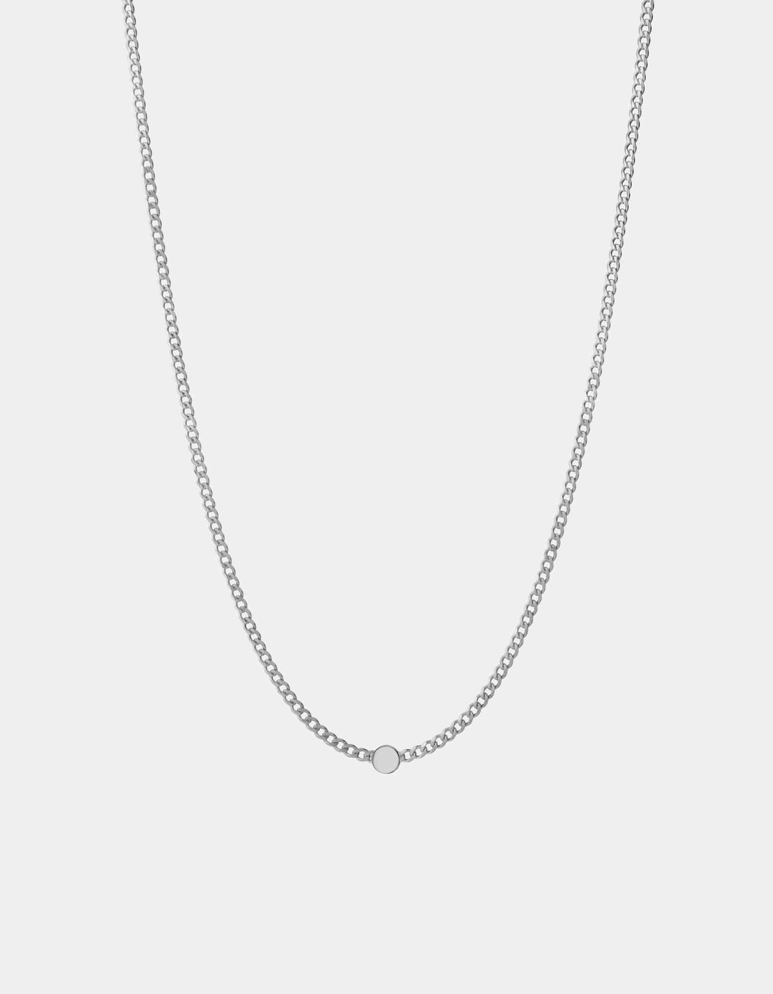 Volcan Type Chain Necklace, Sterling Silver