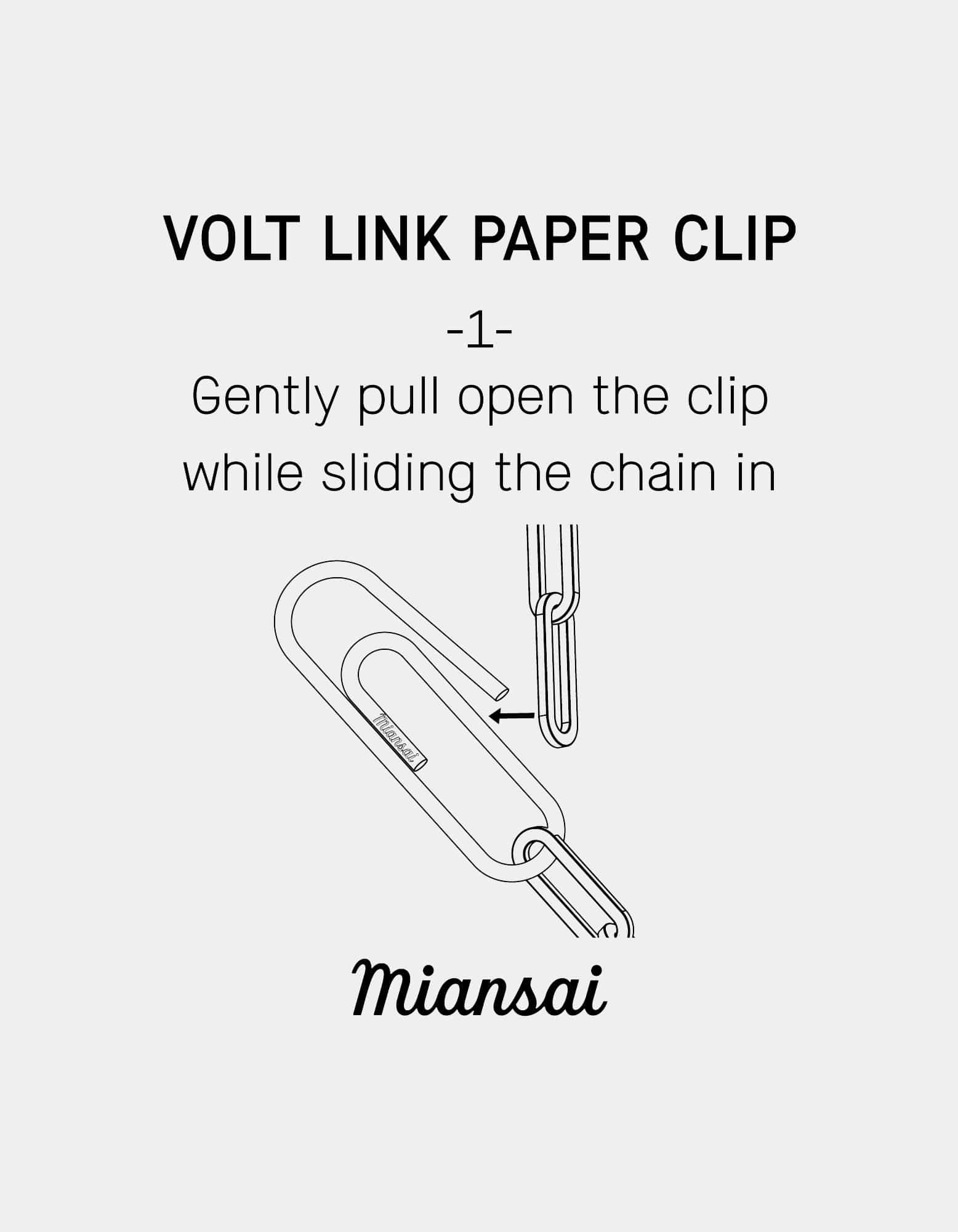 Volt Link Paper Clip Bracelet, Sterling Silver