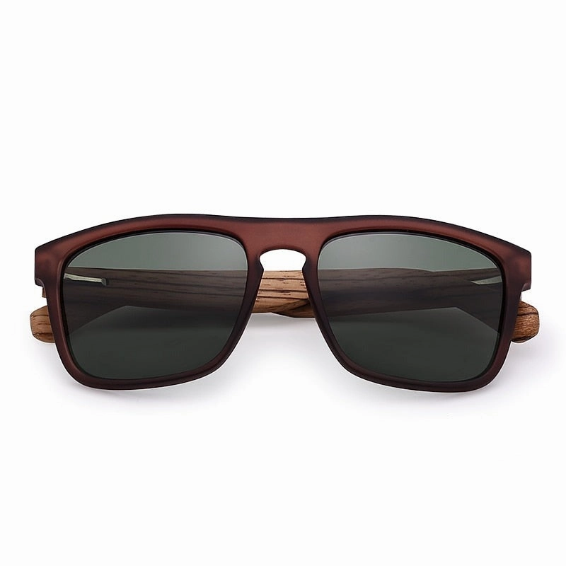 West Louis™ Designer Natural Bamboo Polarized Men Shades Sunglasses