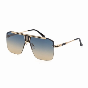 West Louis™ Square Rimless Brand Design Big Frame Flat Top Sunglasses