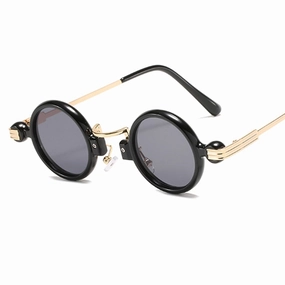 West Louis™ Vintage Round Small Mirror Luxury Designer Sunglasses