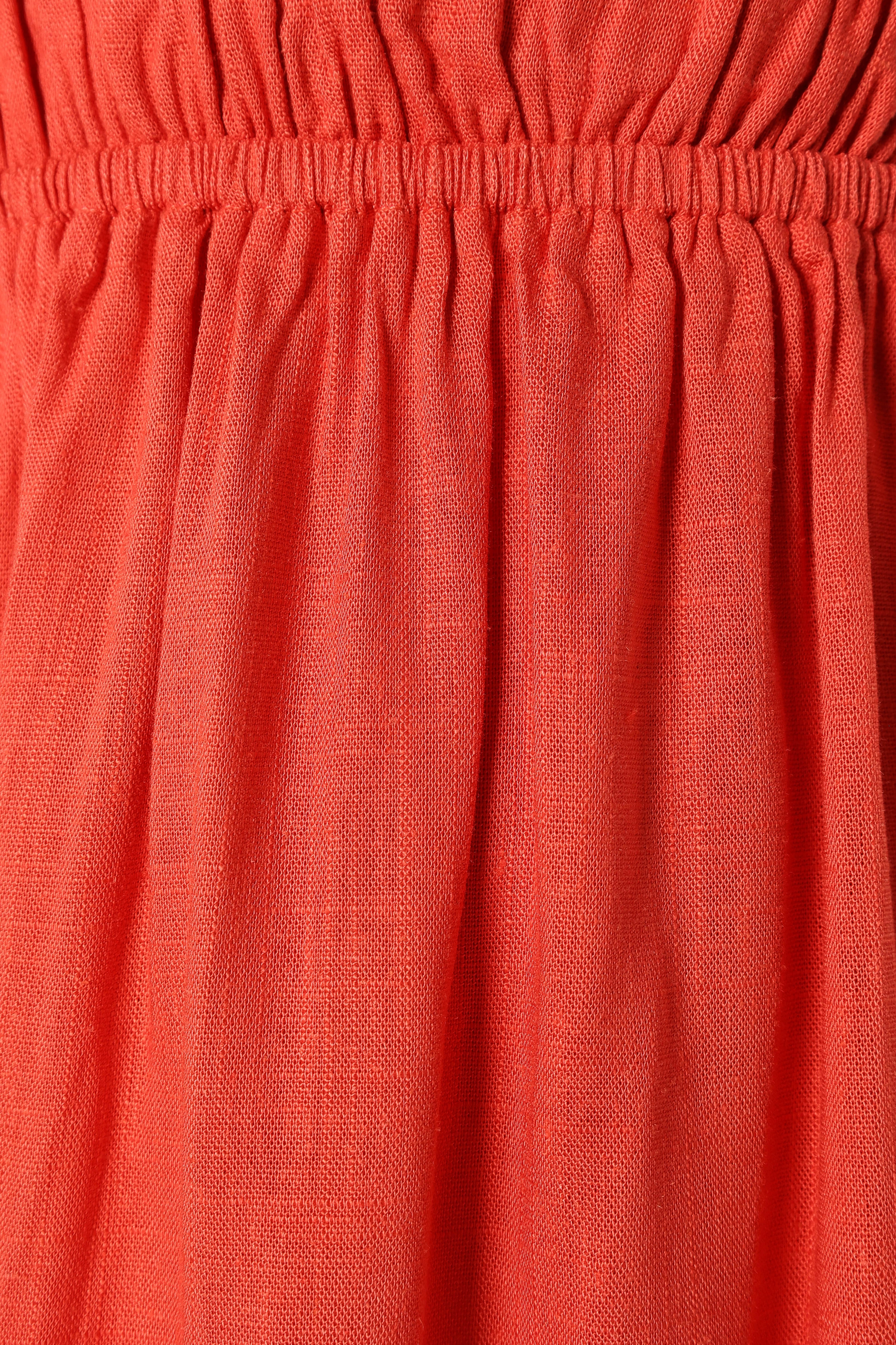 Wilder Halterneck Maxi Dress - Coral Red