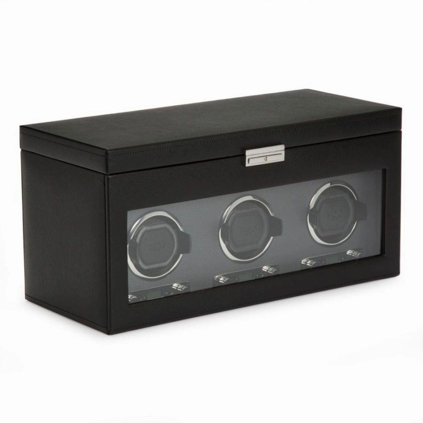 Wolf Viceroy Triple Watch Winder With Storage Black 456302